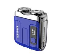 Electric Shaver - Stainless Steel ABS 6.3cm | USB Rechargeable Razor | Mini Beard Trimmer - 400mAh Portable Razor | Waterproof Facial Grooming Tool | Cordless Mustache Sideburn Stubble Shaver