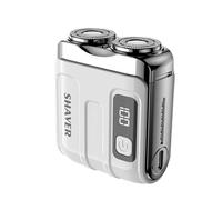 Electric Shaver - Stainless Steel ABS 6.3cm | USB Rechargeable Razor | Mini Beard Trimmer - 400mAh Portable Razor | Waterproof Facial Grooming Tool | Cordless Mustache Sideburn Stubble Shaver