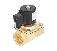Electric Solenoid Valve Diaphragm Type Straight Pull, 2W41-40GBN, G1-1/2in Brass Valve for Air Water Oil Natural Gas, 0-1.0 MPa Pressure Rating (AC220V)