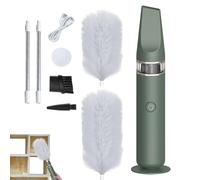 Electric Spin Duster Adjustable Spin | Duster Vacuum Cleaner | Duster Vacuum Cleaner - 555g 1200mA 360° Rotating Electric Cordless Dust Brush with Crevice Tool and Extension Rod