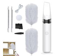 Electric Spin Duster Adjustable Spin | Duster Vacuum Cleaner | Duster Vacuum Cleaner - 555g 1200mA 360° Rotating Electric Cordless Dust Brush with Crevice Tool and Extension Rod
