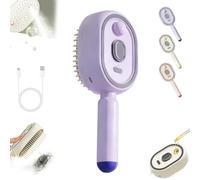 Electric Spray Air Cushion Massage Comb, 2026 Upgrade Enhanced Fog Coverage and Longer, Electric Steam Brushs for Hair, Rechargeable Steam Hair Straightener(Blue)