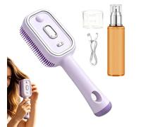 Electric Spray Hair Brush Self Cleaning Comb with Measuring Cup | Electric Spray Air Cushion Brush for Blowout Salon Home Travel Hairdressing Grooming Styling