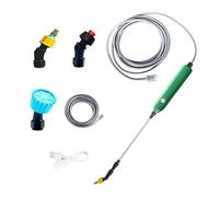 Electric Sprayer Mister, Watering Nozzle Set, Ricaricabile Garden Wand, 10 m Hose 2200 mAh Battery, 60-86 cm Rod, ABS PVC Stainless Steel, per Patio Lawn Cleaning Outdoor Plants