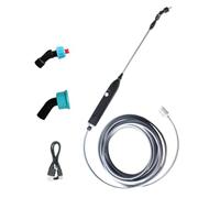 Electric Sprayer Wand, Handheld Telescopic Type C Charging Sprayer, Multi Nozzle Adjustable Head, for Lawn Grass Yard Flowers Vegetables Fertilizing Garden Plant Watering Tasks