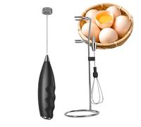 Electric Stirrer, Milk Frother, Portable Cordless Design, Automatic Foaming Function, Manual Mixing Tool, Ideal for Protein Shakes, Iced Drinks, Tea, Lattes, Baking, Camping