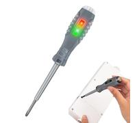 Electric Tester Pen, Voltage Detector Tool, Double Light Screwdriver, Non- Circuit Checker, AC/DC Power Tester, for Electrical Current, Live Wire, Detection, Safety, Repair, Maintenance