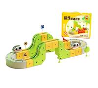 Electric Train Set Flexible Race Track, Magnetic Track with Electric Trains, 3D Gravity-Defying Building Car Toys for 3 4 5 6 7 8 Years Old Boys Girls Christmas Gifts (71pcs)
