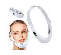 Electric V Face Shaping Massager, 5 Modes Microcurrent V Shape Face Massager, 8 Speeds Red Blue Phototherapy Face Massager
