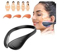 Electric V- Face Shaping Massager, Facial Lifting Machine for Double Chin, Microcurrent Facial V Shape Beauty Device (Black)