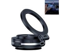 Electric Vacuum Magnetic Suction Car Phone Mount - 360° Rotating Magnetic Phone Holder, 2024 New 360° Rotating 270° Folding Rotatable Sturvex 360 Mount, Smart Magnetic Car Suction Cup Holder (Black)