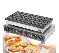 Electric Waffle Maker Machine, 50 Holes Mini Heart Shape Waffle Maker, 1700W Commercial Stainless Steel Pancakes Maker Waffle Baking Machine Nonstick Baker For Home And Restaurants