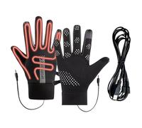 Electric Warm Gloves - Rechargeable Hand Heating Gear, Temperature Regulated Soft Lining, Wind Resistant Cold Defense Apparel, Lightweight Flexible Fit Design | Women Men Adventure Use, Snow Climbing