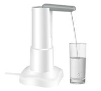 Electric Water Pump - Tabletop Bottle Dispenser, Smart USB Rechargeable with Flexible Hose, Portable Kitchen Appliance with LED Indicator, Home and Office Water Dispenser for Drinking Convenience