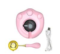 Electric Wax Melting Tool, Cat Paw Spoon Warmer, Quick Low-Pressure Heater, Removable Pot Design, Safe Melting Device, Pink Single Unit, For Wax Seals Wedding Invitations Letters, 3.5 * 3in