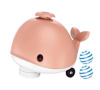Electric Whale Floating Ball Toys, Cute Float Game Flexible Wheels, Music, Cooling Fan and Balancing Blowing Play for Kids, Pets, Indoor Fun, Baby Playroom, 5.63x4.06x4.72 Inches