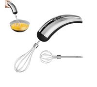 Electric Whisk - 18x5.5cm Stainless Steel Blender Baking Supplies, Convenient Handheld Mixer Electric Whisk, Versatile For Kitchen Cooking Cake Dough Cream Batter Food Drink Protein Shake Home