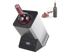 Electric Wine Chiller Decanter, Raffreddatore Per Vino a Bottiglia Singola O Doppia, Temperatura Regolabile 5-18°C, Controllo Touchscreen, Refrigeratore Elettrico Portatile Per Vini Ros Single bottle