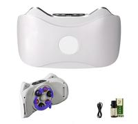 Electric Wireless Abdominal Massager for Fat Burning & Digestion,Abdominal Massager with 3 Modes,for Improving Metabolism (White)