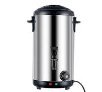 Electrical 12L Catering Hot Water Boiler, Water Urn Boiler, 304 Stainless Steel Hot Water Dispenser Urn Safety Lockable Lid 30-110℃ Rapid Heating Indicator Light for Party Catering(Silver,12L)