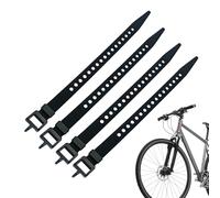 Electrical Cable Ties - 4 cinghie regolabili | 4 pezzi Adjustable Cable Fastening Tool with Buckle, Ideal For Camping, Hiking, Travel, Outdoor, Skiing, Cargo, Marine, Luggage & Sports Equipment