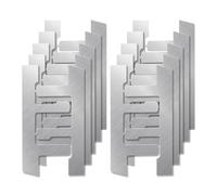 Electrical Control Box Straps, 10pcs Mounting Clamps Set, 5.12x2.87 inches Wall Outlet Box Support Straps, Metal Mounting Brackets, Repair Tool for Electrical Boxes Use
