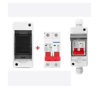 Electrical Distribution Box AC DC Solar Circuit Breaker MCB 63A RCBO PC Junction Wire Box HT Outdoor AUOQKQUT(HT-2 and DC MCB,10A)