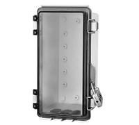 Electrical Junction Box - Weatherproof Outlet Case, Dustproof Protective Cover | Transparent ABS Material Wall Mounted Lockable Design, Waterproof Security Box Protect Plug Power Strip Outdoor Indoor