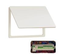 Electrical Panel Cover - Wood PC Plate 35 x 25 cm | Modern Fuse Box Decoration Frame | Wall Mounted Meter Box Concealer For Home Kitchen Bathroom Garage Basement And Workplace Use