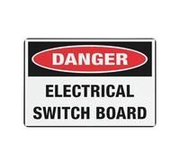Electrical Switch Board - Cartello di pericolo per esterni, 30,5 x 20,3 cm, cartello per casa, affari, segnale di allarme vialetto