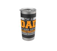 Electrical Trade Pride Niente spaventa questo papà che lavora Bicchiere termico in acciaio inox doppia parete