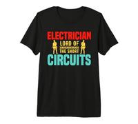 Electrician Lord of The Short Circuits Electrical Engineers Maglietta Premium