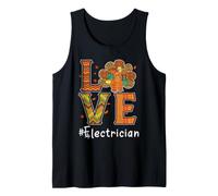 Electrician Love Thanksgiving Leopard Turkey Autumn Fall Canotta
