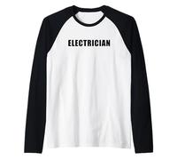 Electrician - Professional Electrical Staff Uniform Maglia con Maniche Raglan