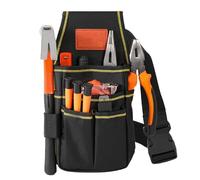 Electrician Tool Bag, Waist Tool Pouch Belt, Heavy-Duty Adjustable Organizer, 10.24x5.51 Inches, Compact Ideal for Construction, Automotive Repair, and Warehouse Gardening Use