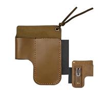 Electrician Tool Pouch - Multipurpose Leather Retro Tool Holder, Heavy Duty Tools Bag for Professionals | Storage Pouch for Home Improvement Construction Plumbing Carpentry Woodworking