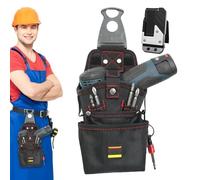 Electrician Tool Waist Pouch | Magnetic Utility Work Organizer Bag | Electric Drill Holder Screw Pouch, Anti Scratch Electrician Organizer for Construction Site