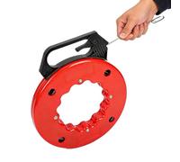 Electrician Wire Puller - Navigate Tight Spaces With Ease High Visibility Flexible Steel Core, 15m Length + 3mm Diameter | Industrial Grade Nylon Coating Shell - For Electrical Conduit & Ceiling