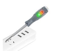 Electrician's High Brightness Color Light Tester Pen - Multifunctional High Torque Screwdriver Test Pens for Detecting Electrical Wire Breakage, Live Neutral Wire Identification, Non-Contact Voltage S