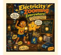 Electricity Is Zooming Everywhere!: A Funny Science Adventure with Taro and Nova (Zaps, Buzzes, Bright Ideas, and One Very Nervous Toaster - for Curious Kids Ages 6-15)
