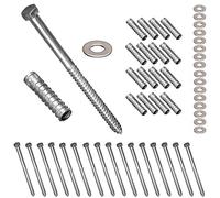 Electriduct Bulloni ritardati da 20,3 cm con ancore e rondelle di diametro 1/2" (confezione da 16) - Hardware di montaggio per installazione in calcestruzzo. Kit di ancoraggio a urto da 6 m di velocità, fermaporta a grumetto, rampa per cavi