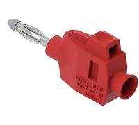 Electro PJP 1064-PRO-CD1-R spina a banana, diametro perno dritto: 4 mm, rosso, 1 pezzo