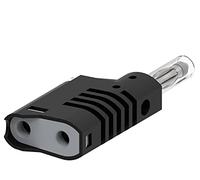 Electro PJP 1089-CD1-N spina a banana, diametro perno dritto: 4 mm, nero, 1 pezzo
