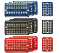 ElectroCookie solderable breadboard consiglio pcb per arduino e progetti, placcati in oro (9 pack + 3 mini, multicolore pack)