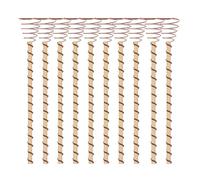 Electroculture Plant Stakes | 10 pezzi Copper Rods With Coiled Wire, 35 x 3 cm, Metal & Wood, Electro Culture Gardening Antenna For Plants, Promote Growth And Soil Vitality, Durable Garden Accessory