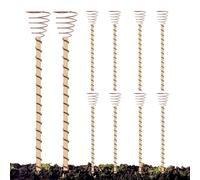 Electroculture Plant Stakes - 35x3cm Gardening Copper Coil Antennas, Plant Stakes Copper Rods, 3.7-inch Electroculture Coppers Rods, Long 10pcs Garden Coppers Stake, Plants Stake Garden Tools