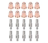 Electrode PR0110 Tip PD0116 Supporto PC0116 Shield Cup PE0106 Swirl Ring CV0010 Guida a molla per torcia Chicago Electric 95136 CUT45 S45 (kit da 20 pezzi)