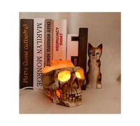 Electrodeless Resin, Salt Stone Lamp, Led Table Lamp, Horror Ghost Head Shape, Night Light Dimming Resin Skull Salt Stone Light