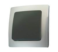 ElectroDH Commutatore da incasso argento/grigio 36.535/c/pg