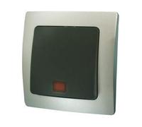 ElectroDH Commutatore luminoso da incasso argento/grigio 36.535/cl/pg